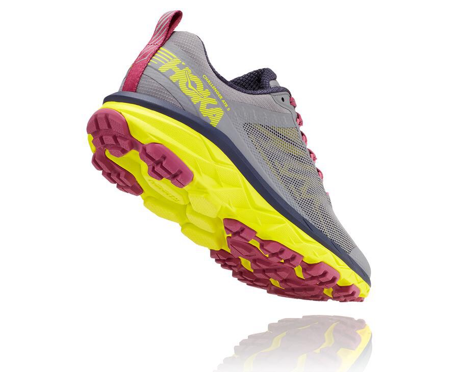 Hoka One One Womens Trail Shoes - Challenger ATR 5 - Grey - WDQM32481